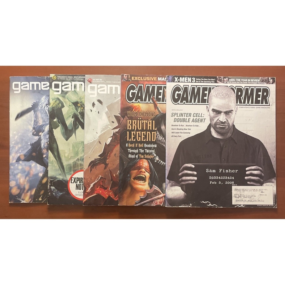Lot of 5 Game Informer Magazines #153, 175, 208, 211, 335